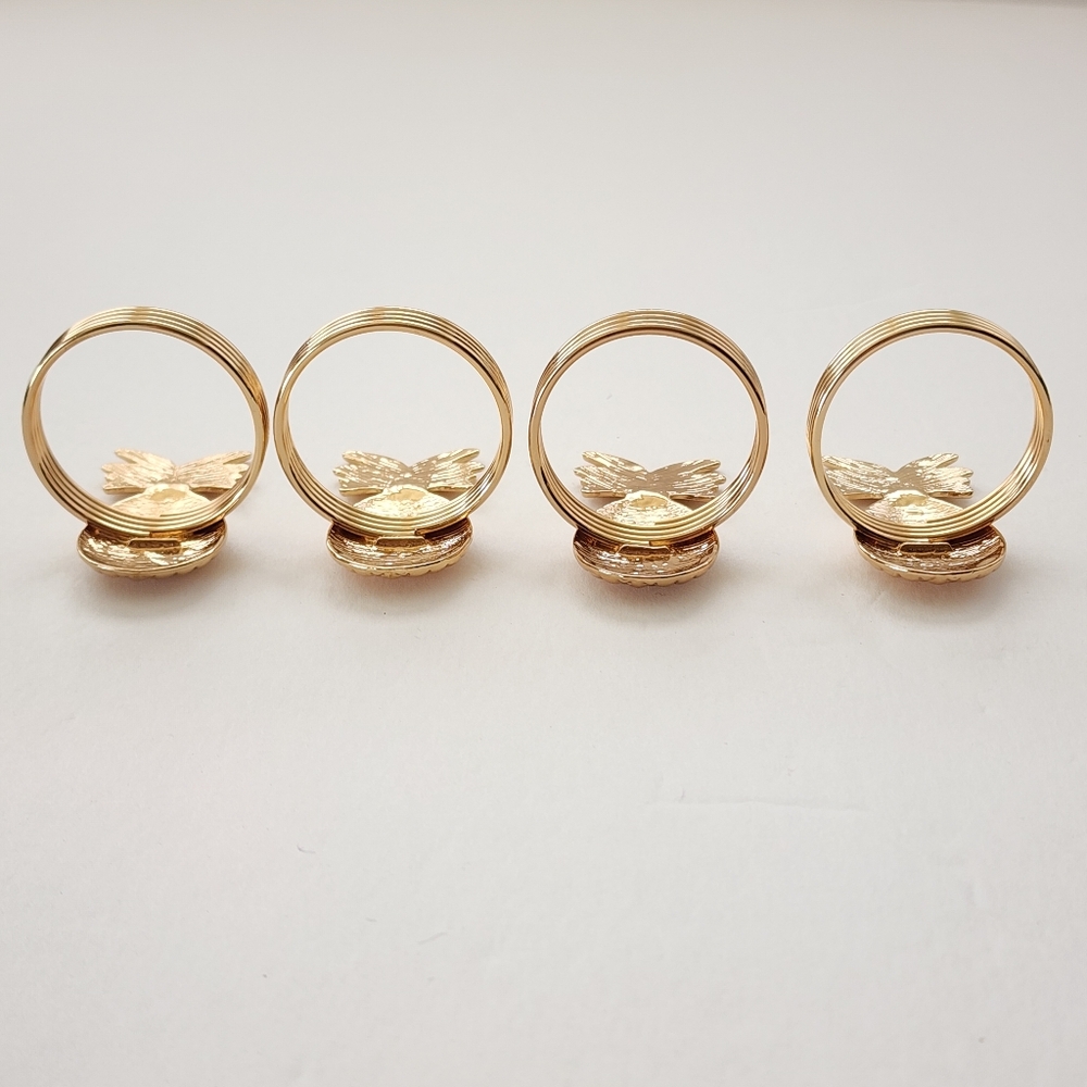 Pineapple Napkin Rings Set - Picture 2 of 6